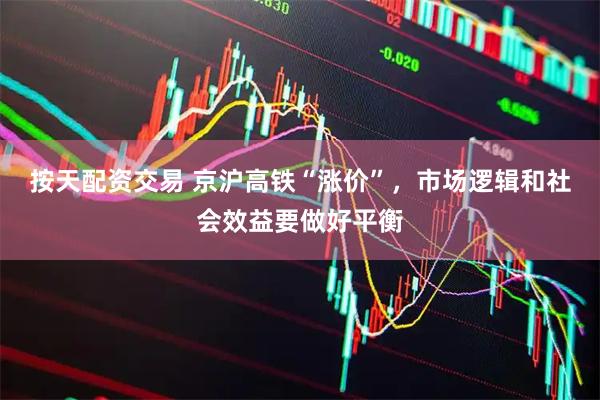 按天配资交易 京沪高铁“涨价”，市场逻辑和社会效益要做好平衡
